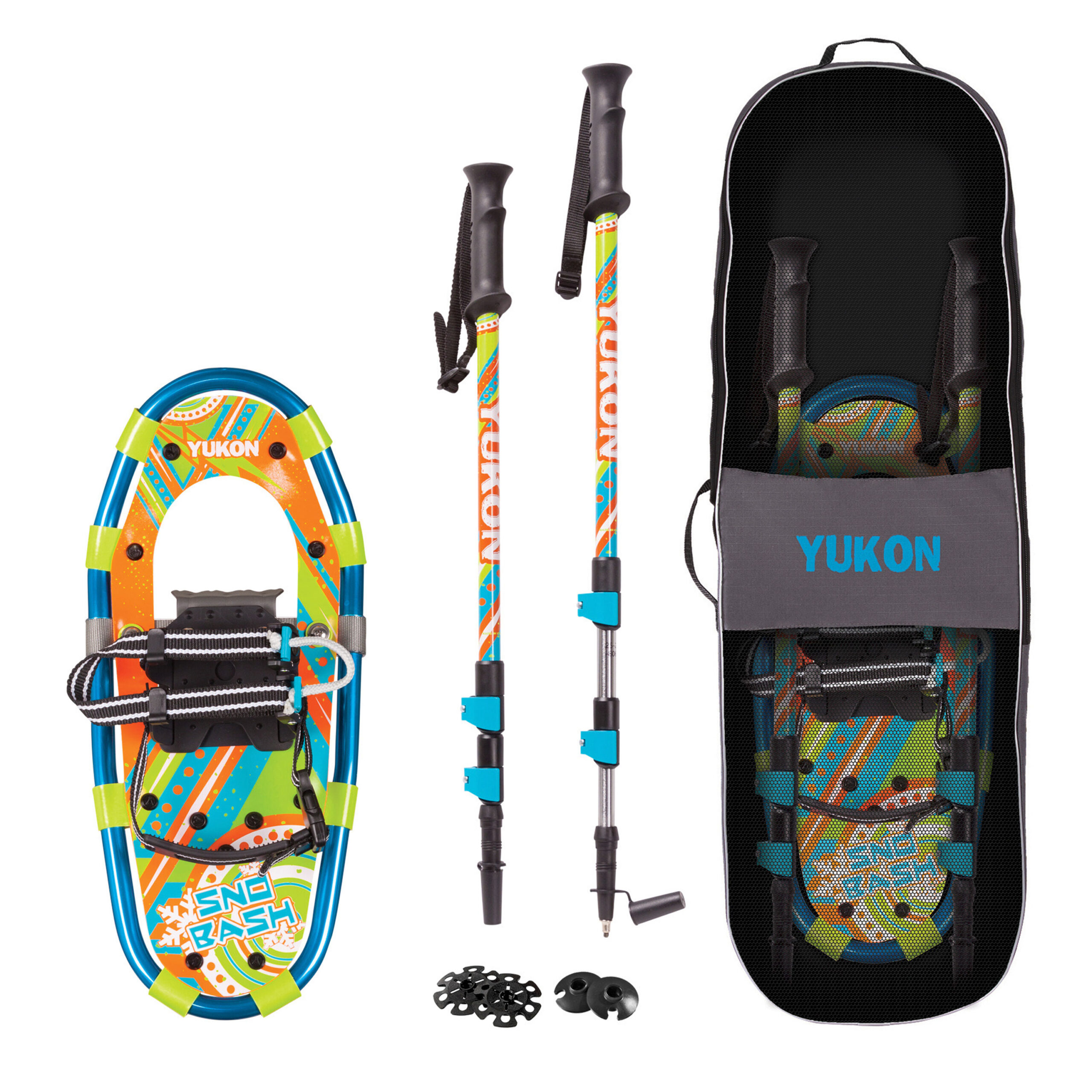 Yukon Charlie's Youth SnowBash Aluminum Snowshoe Kit